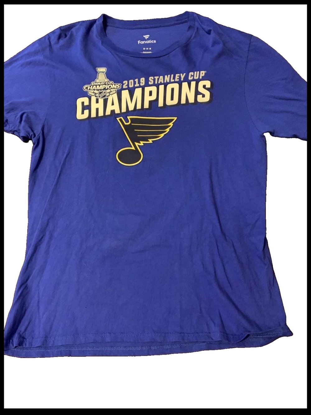 Fanatics Royal Blue St. Louis Blues 2019 Champions Tee
